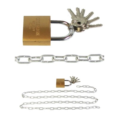 Large Security Chain with Padlock 1.5 metre
